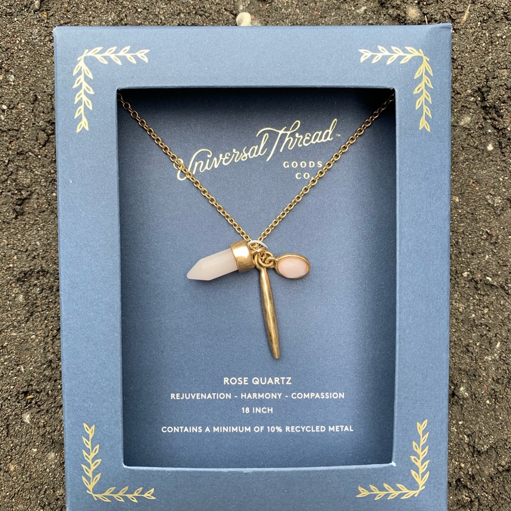 Semi-Precious Rose Quartz Necklace